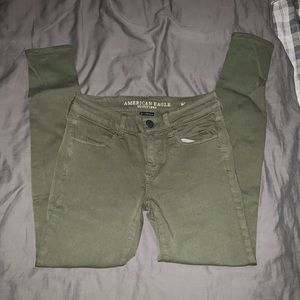 American Eagle Olive Jeggings